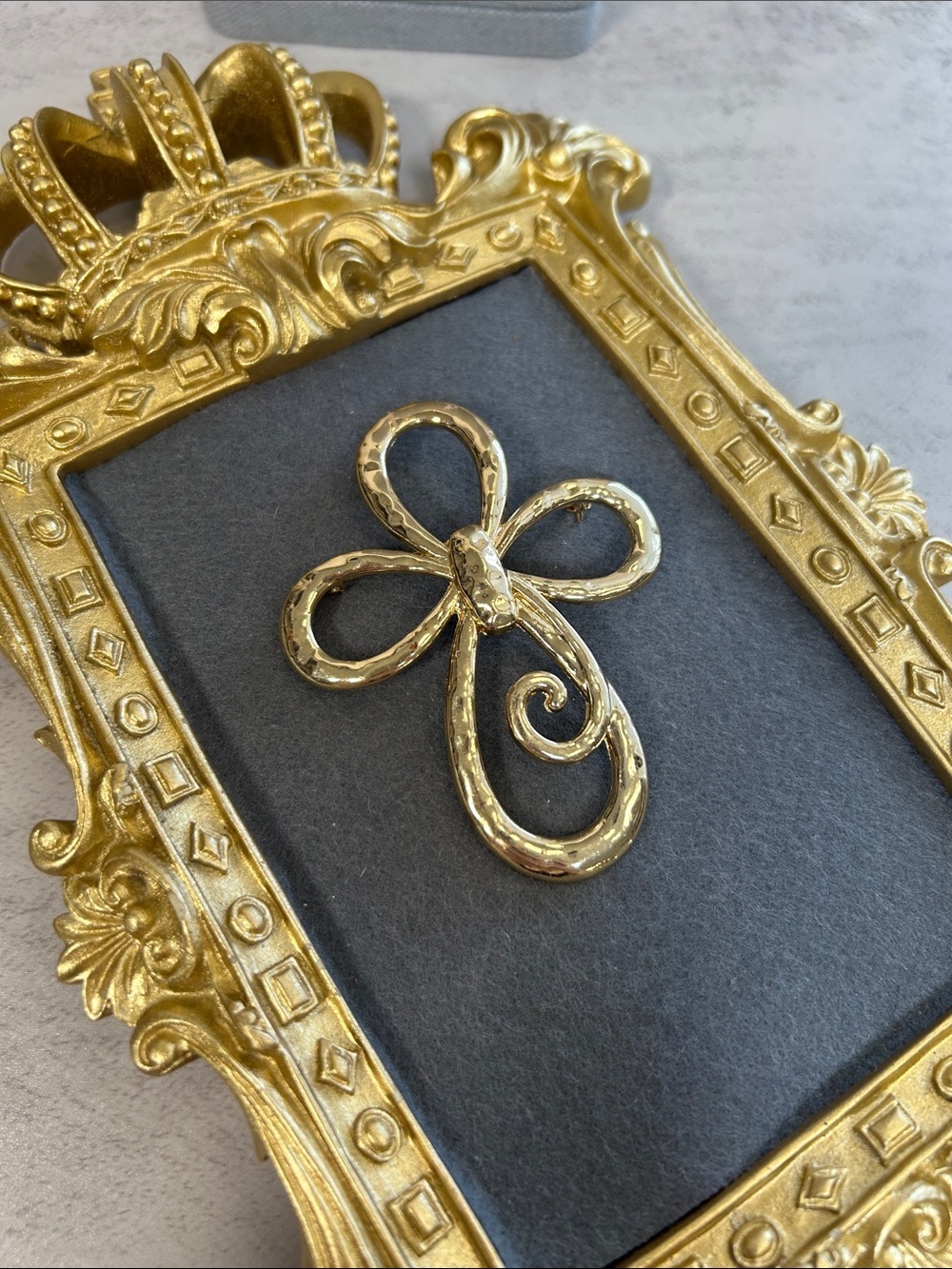 Gold Floral Cross Brooch - Women Jewelry Brooches